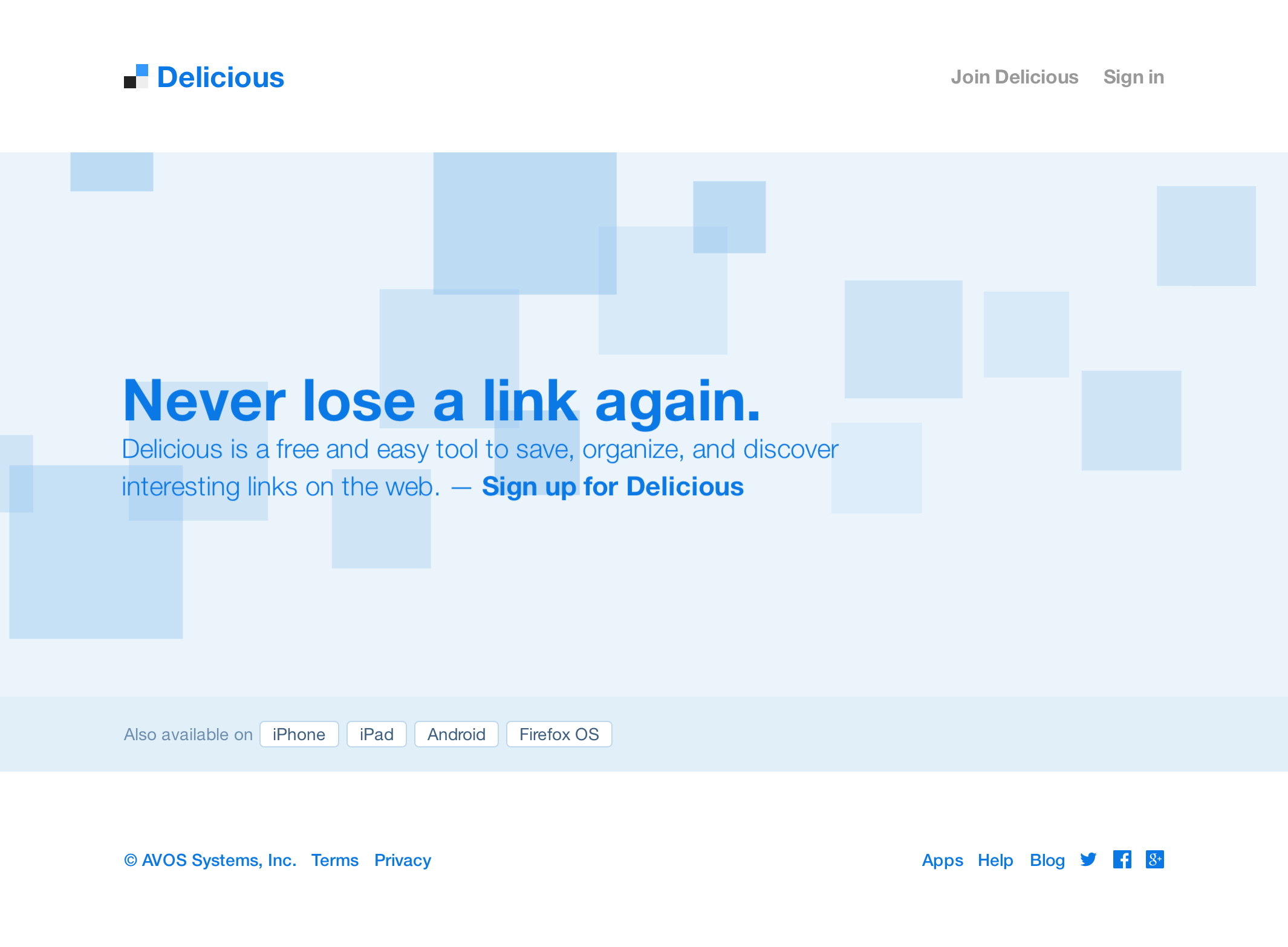 Delicious Landing Page