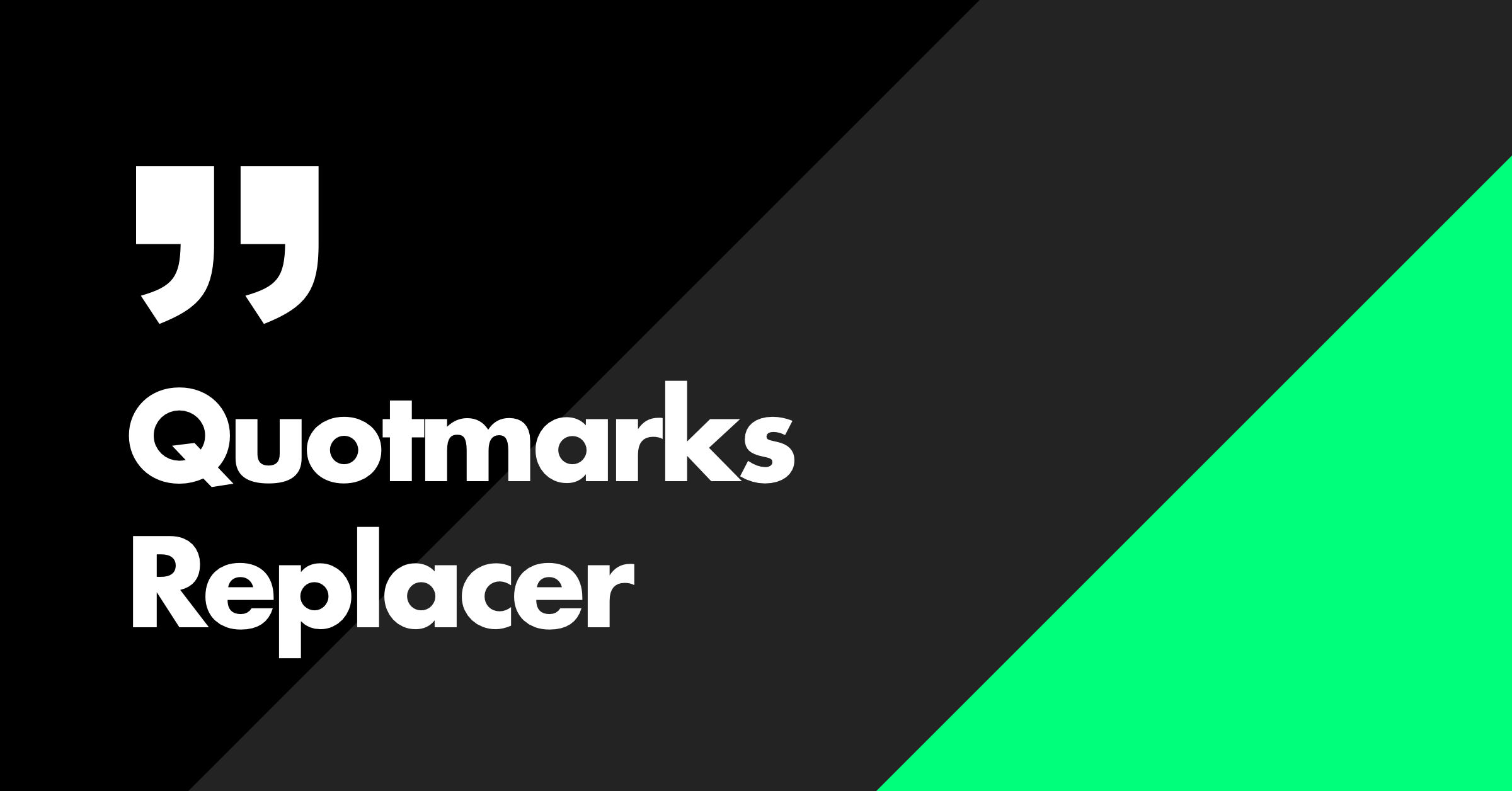 Quotmarks Replacer Sparanoid